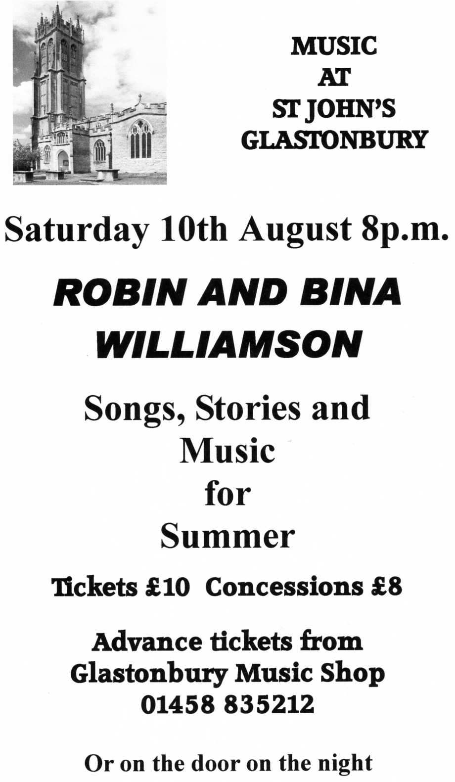 Robin and Bina Concert